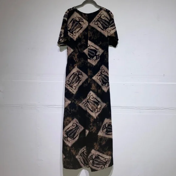 Vintage Black and cream super wide leg jumpsuit - Picture 7 of 13